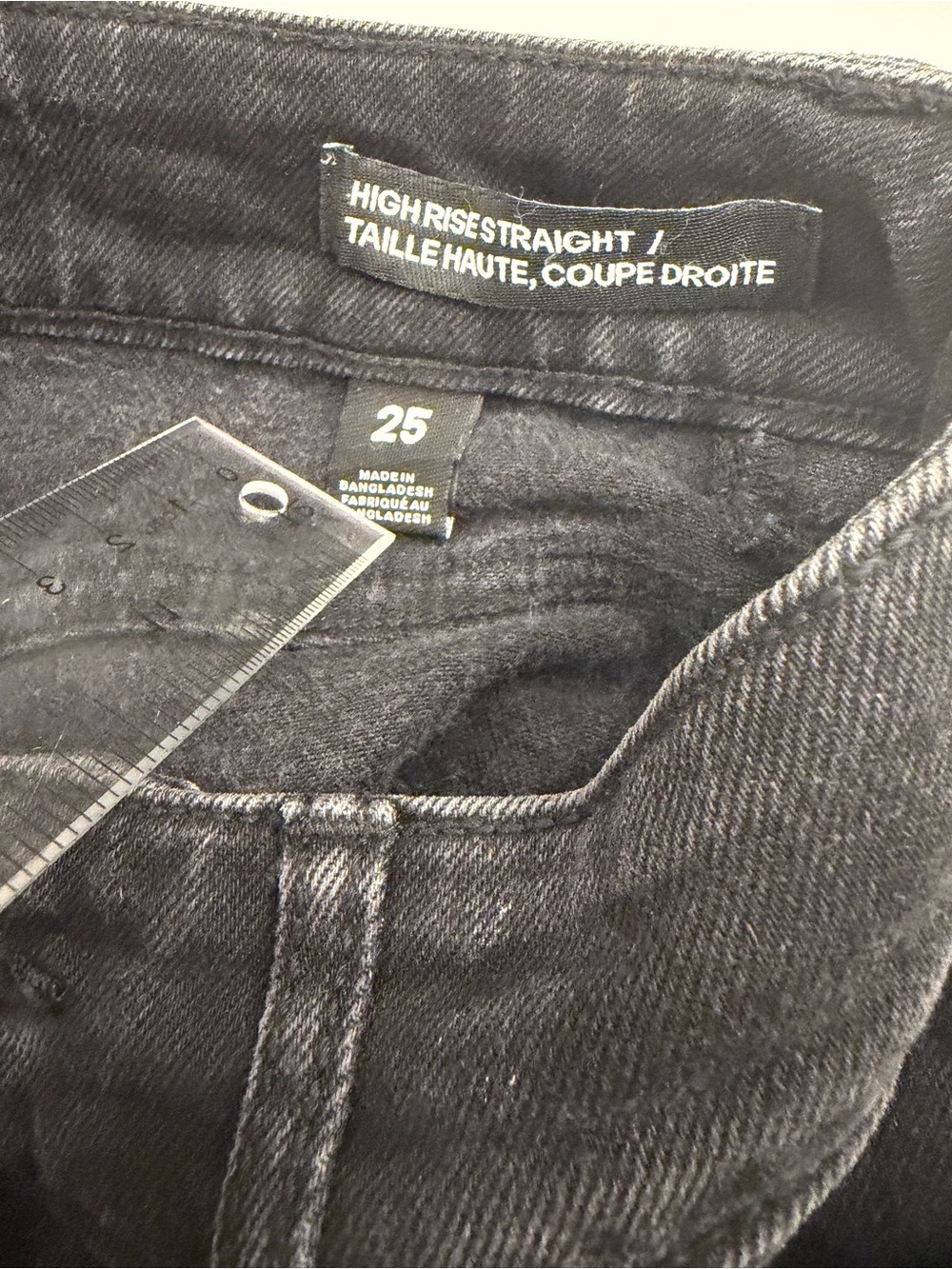 Joe Fresh High Rise Straight Jeans Size 25 - Picture 7 of 7